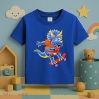Skateboard Triceratops Toddler T-Shirt thumb 3