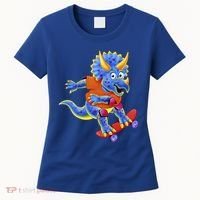 Skateboard Triceratops Women's T-Shirt thumb 0