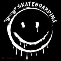 Skateboarding Graffiti Smile Face Long Sleeve Shirt thumb 2