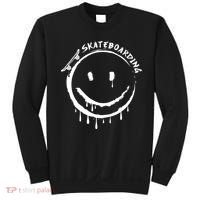 Skateboarding Graffiti Smile Face Sweatshirt thumb 0