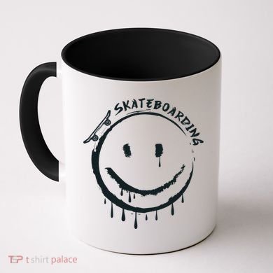 Skateboarding Graffiti Smile Face Coffee Mug