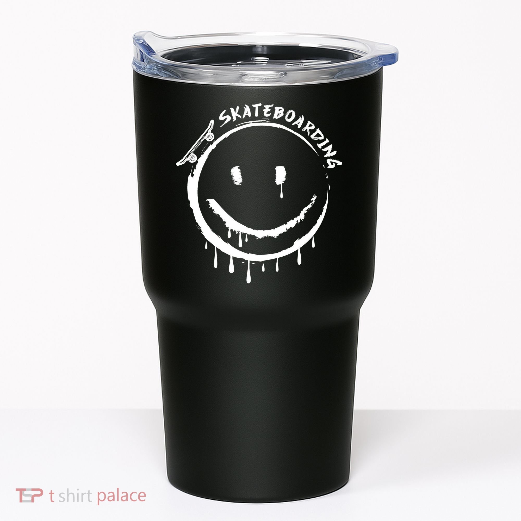 Skateboarding Graffiti Smile Face Tumbler