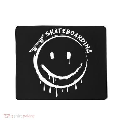Skateboarding Graffiti Smile Face Mousepad