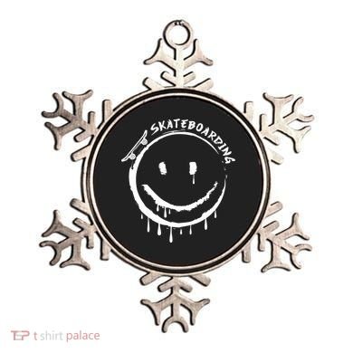 Skateboarding Graffiti Smile Face Ornament