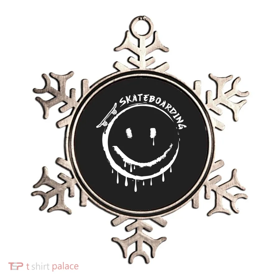Skateboarding Graffiti Smile Face Ornament