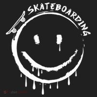 Skateboarding Graffiti Smile Face Hat thumb 2