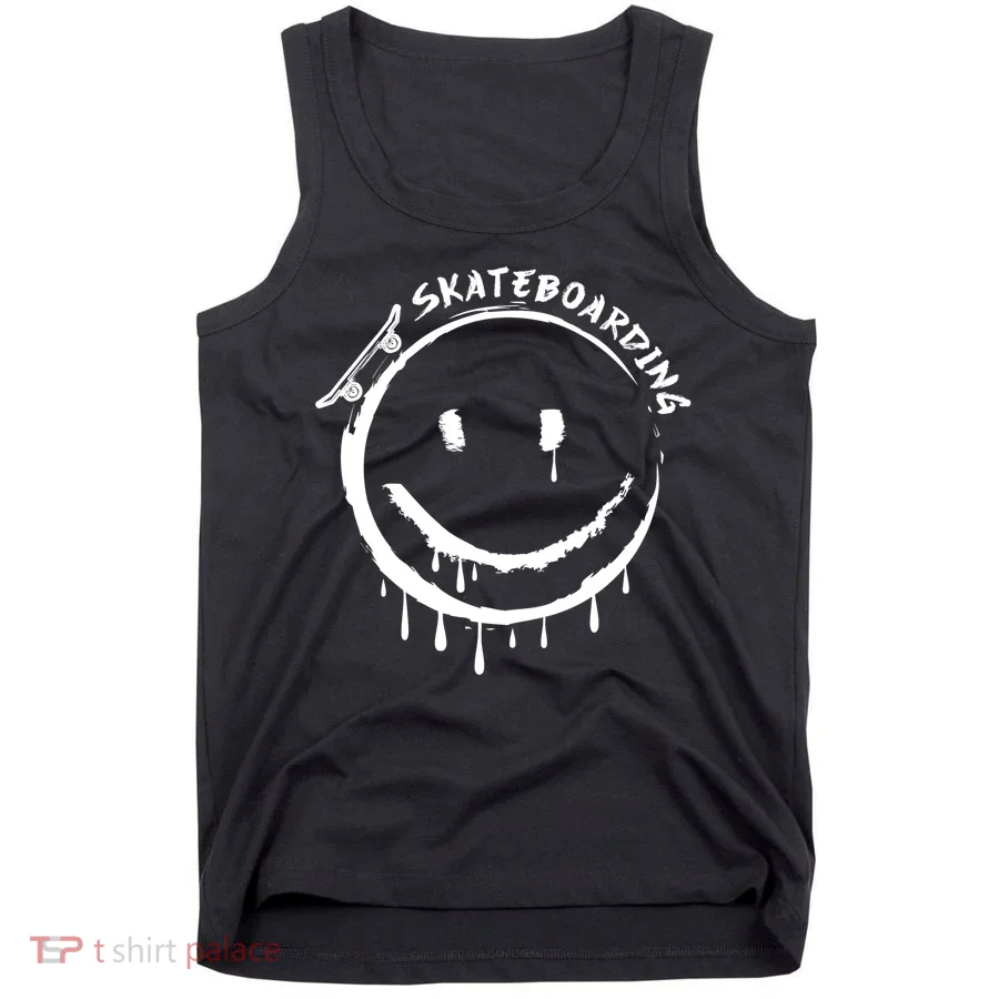 Skateboarding Graffiti Smile Face Tank Top