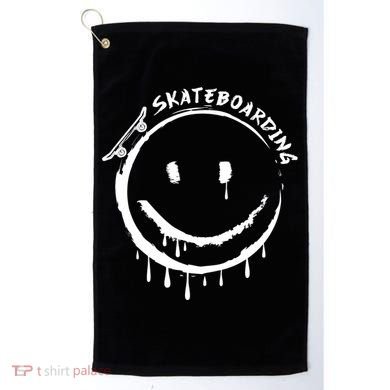 Skateboarding Graffiti Smile Face Golf Towel