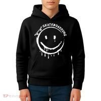 Skateboarding Graffiti Smile Face Kids Hoodie thumb 4