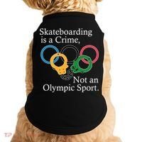 Skateboarding Is A Crime Not An Olympic Sport Doggie Tank thumb 0