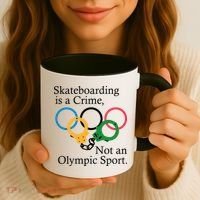Skateboarding Is A Crime Not An Olympic Sport Coffee Mug thumb 3