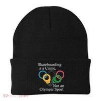Skateboarding Is A Crime Not An Olympic Sport Beanie thumb 0