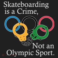 Skateboarding Is A Crime Not An Olympic Sport Beanie thumb 2