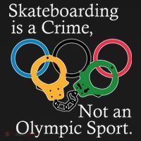 Skateboarding Is A Crime Not An Olympic Sport Women's Tank Top thumb 5