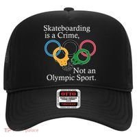 Skateboarding Is A Crime Not An Olympic Sport Hat thumb 0