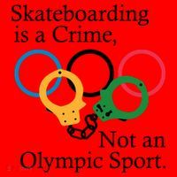 Skateboarding Is A Crime Not An Olympic Sport Santa Hat thumb 1