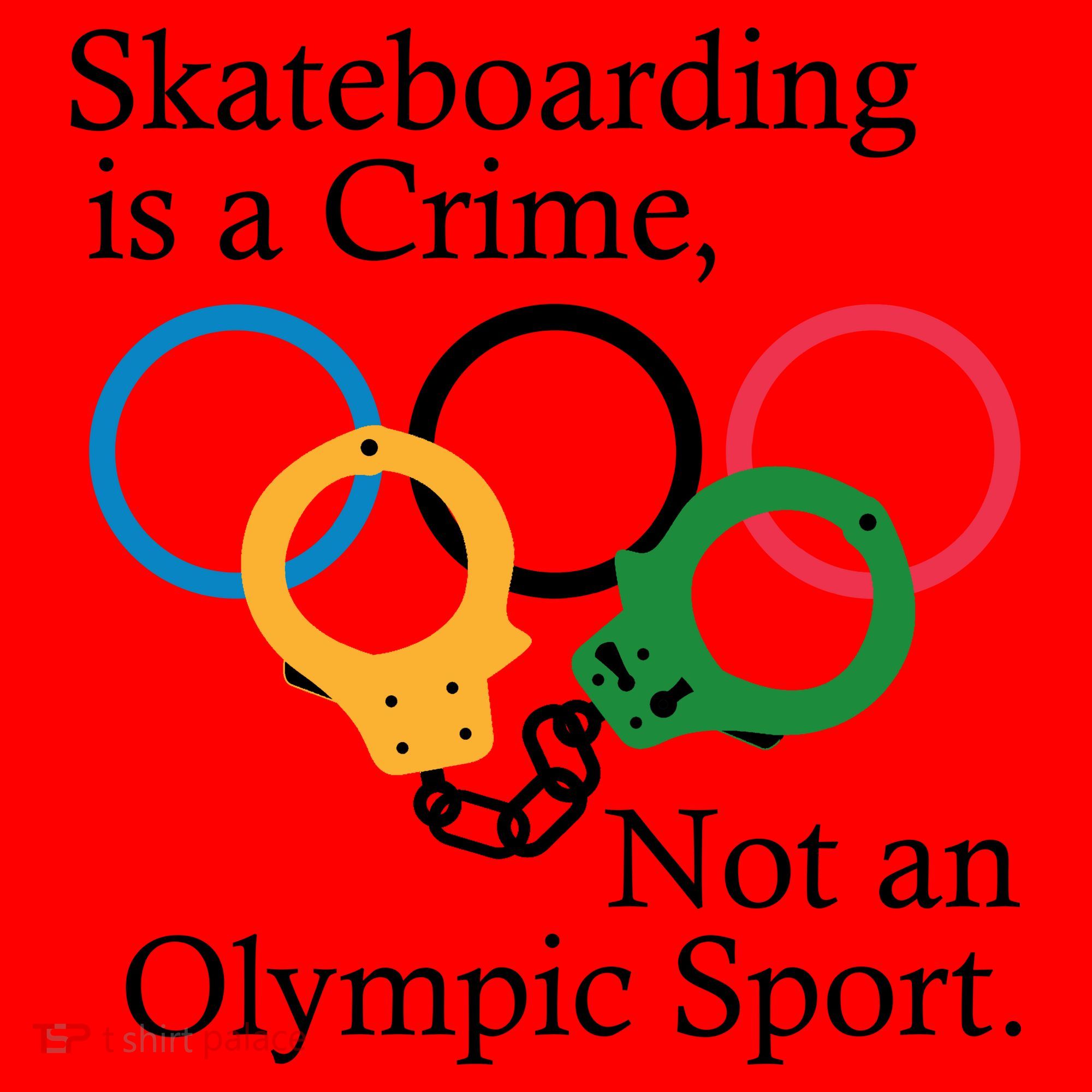 Skateboarding Is A Crime Not An Olympic Sport Santa Hat
