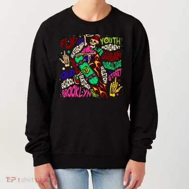 Skateboarding Skeleton Dude Women's Sweatshirt