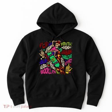 Skateboarding Skeleton Dude Hoodie