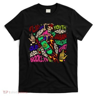 Skateboarding Skeleton Dude T-Shirt
