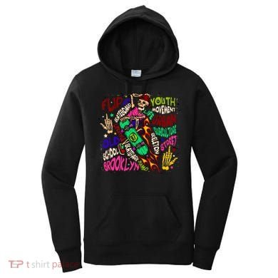 Skateboarding Skeleton Dude Women's Hoodie