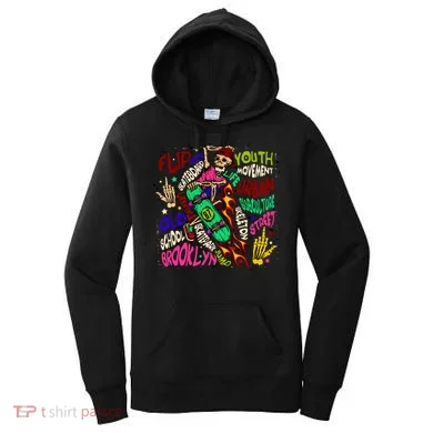 Skateboarding Skeleton Dude Women's Hoodie