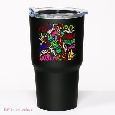 Skateboarding Skeleton Dude Tumbler