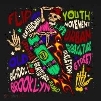 Skateboarding Skeleton Dude Women's Tank Top thumb 5
