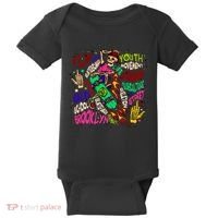 Skateboarding Skeleton Dude Baby Bodysuit thumb 0