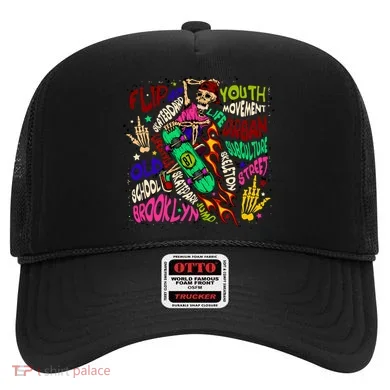 Skateboarding Skeleton Dude Hat