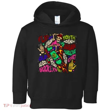 Skateboarding Skeleton Dude Toddler Hoodie
