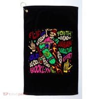 Skateboarding Skeleton Dude Golf Towel thumb 0