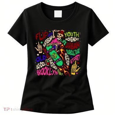 Skateboarding Skeleton Dude Women's T-Shirt