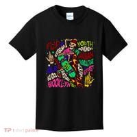 Skateboarding Skeleton Dude Kids T-Shirt thumb 0