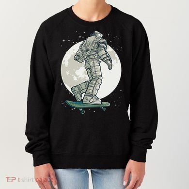 Skater Astronaut Moon Women's Sweatshirt