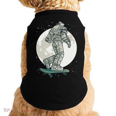 Skater Astronaut Moon Doggie Tank