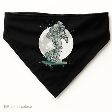 Skater Astronaut Moon USA-Made Doggie Bandana