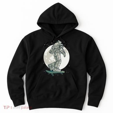 Skater Astronaut Moon Hoodie