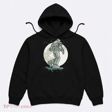 Skater Astronaut Moon Hoodie