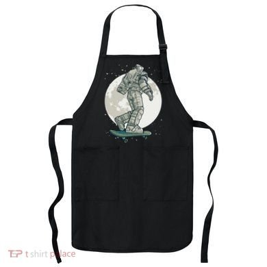 Skater Astronaut Moon Apron