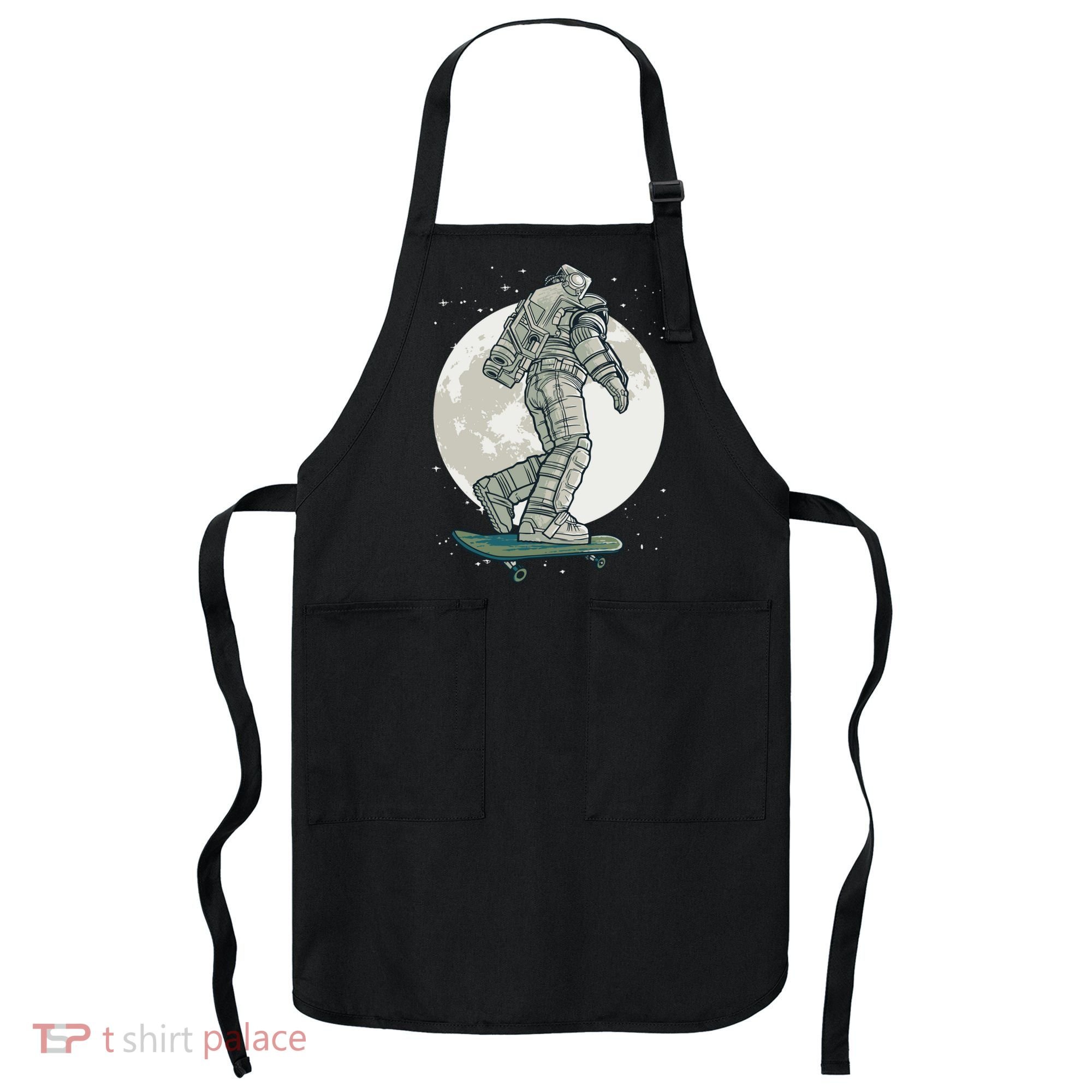 Skater Astronaut Moon Apron