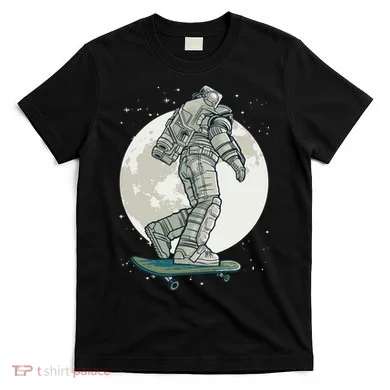 Skater Astronaut Moon T-Shirt