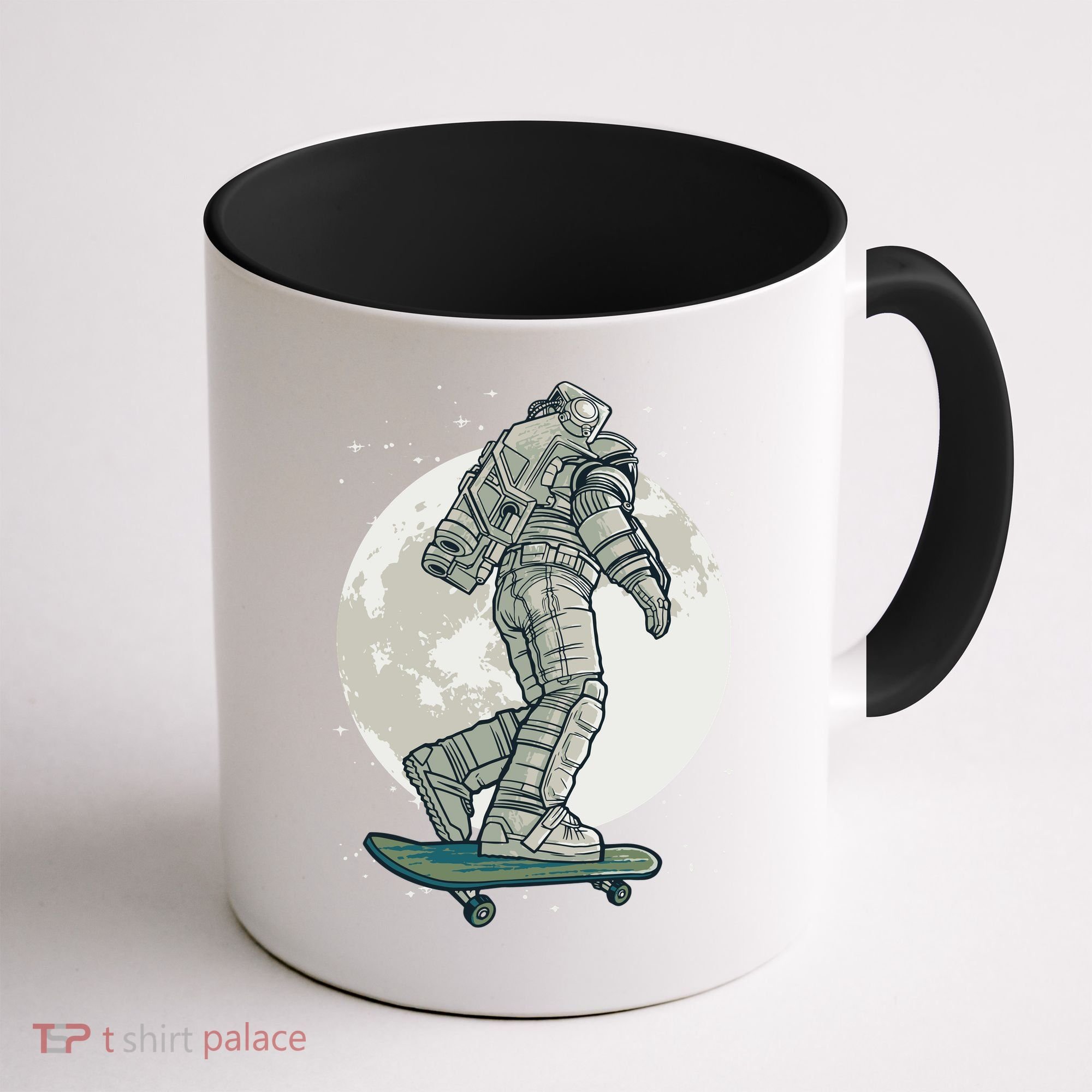 Skater Astronaut Moon Coffee Mug