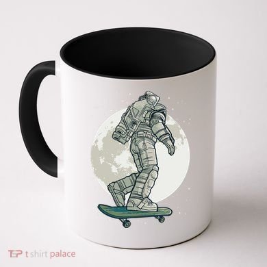Skater Astronaut Moon Coffee Mug