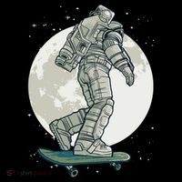 Skater Astronaut Moon Coffee Mug thumb 5