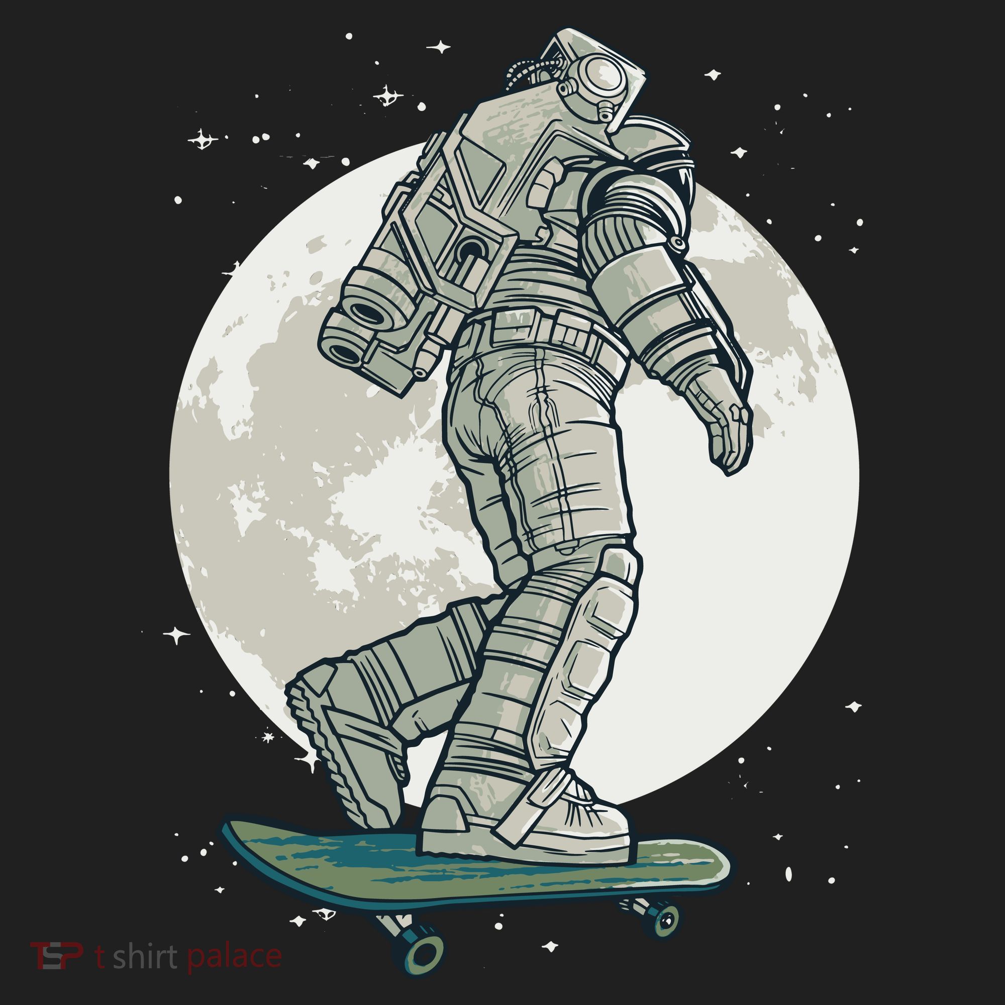Skater Astronaut Moon Beanie