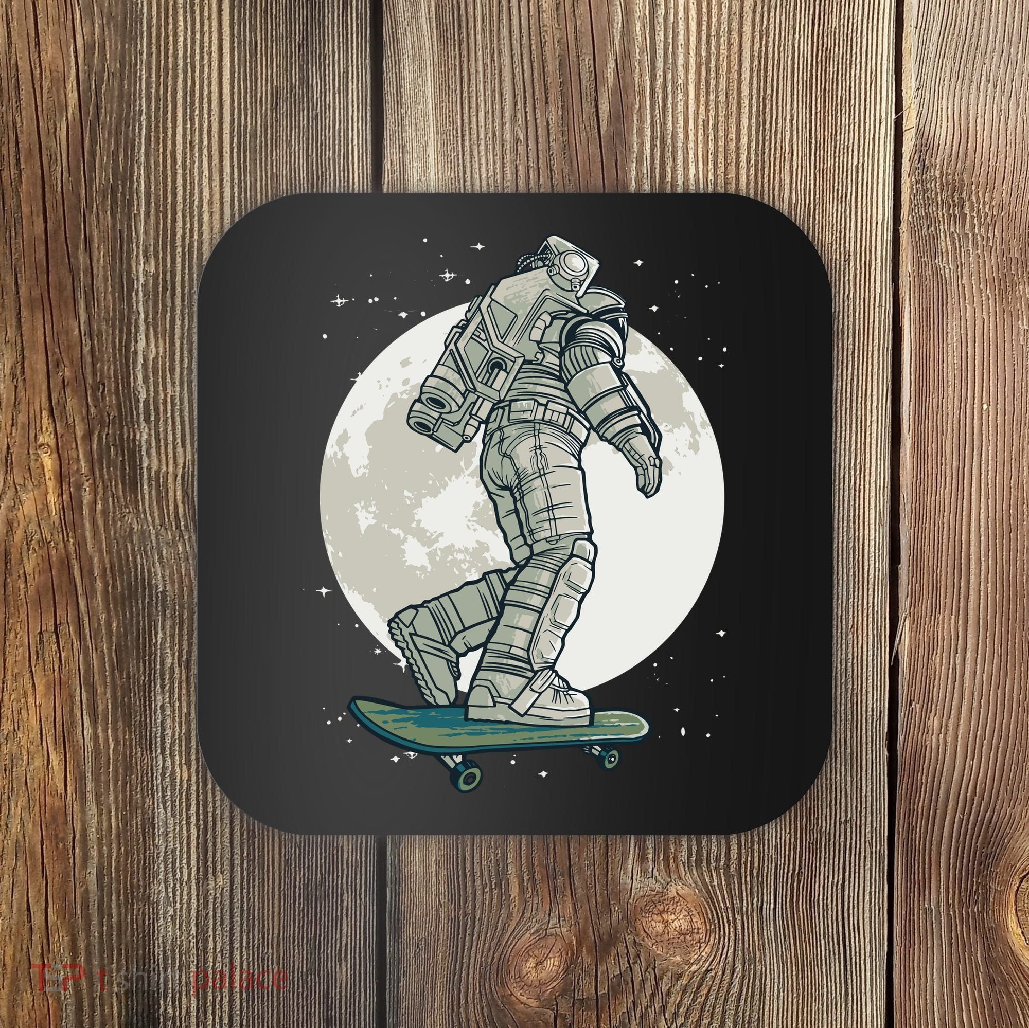 Skater Astronaut Moon Coaster
