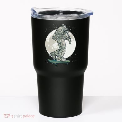 Skater Astronaut Moon Tumbler