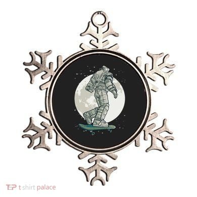 Skater Astronaut Moon Ornament