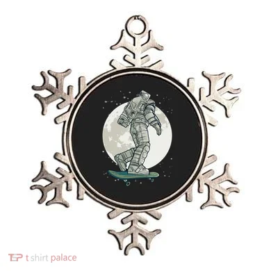 Skater Astronaut Moon Ornament